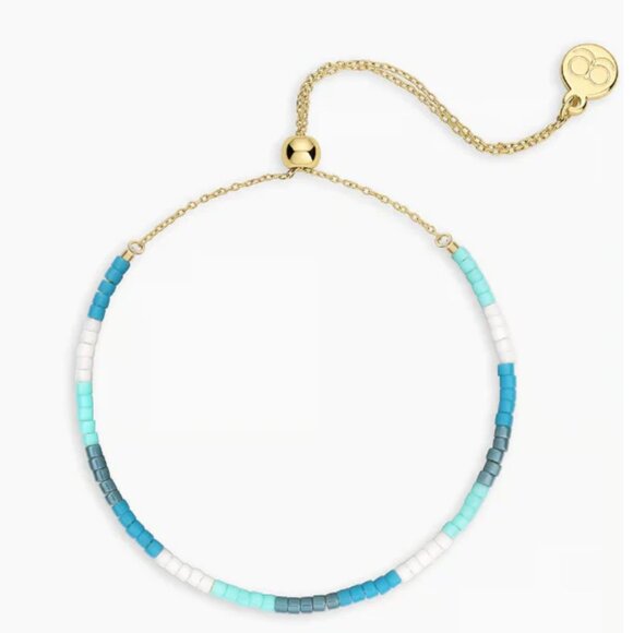 Gorjana Gigi Stripe Adjustable Bracelet -  Laguna - Picture 3 of 5
